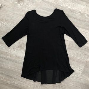 4/$25 Deal: Kim&Cami Black Blouse with Sheer Back